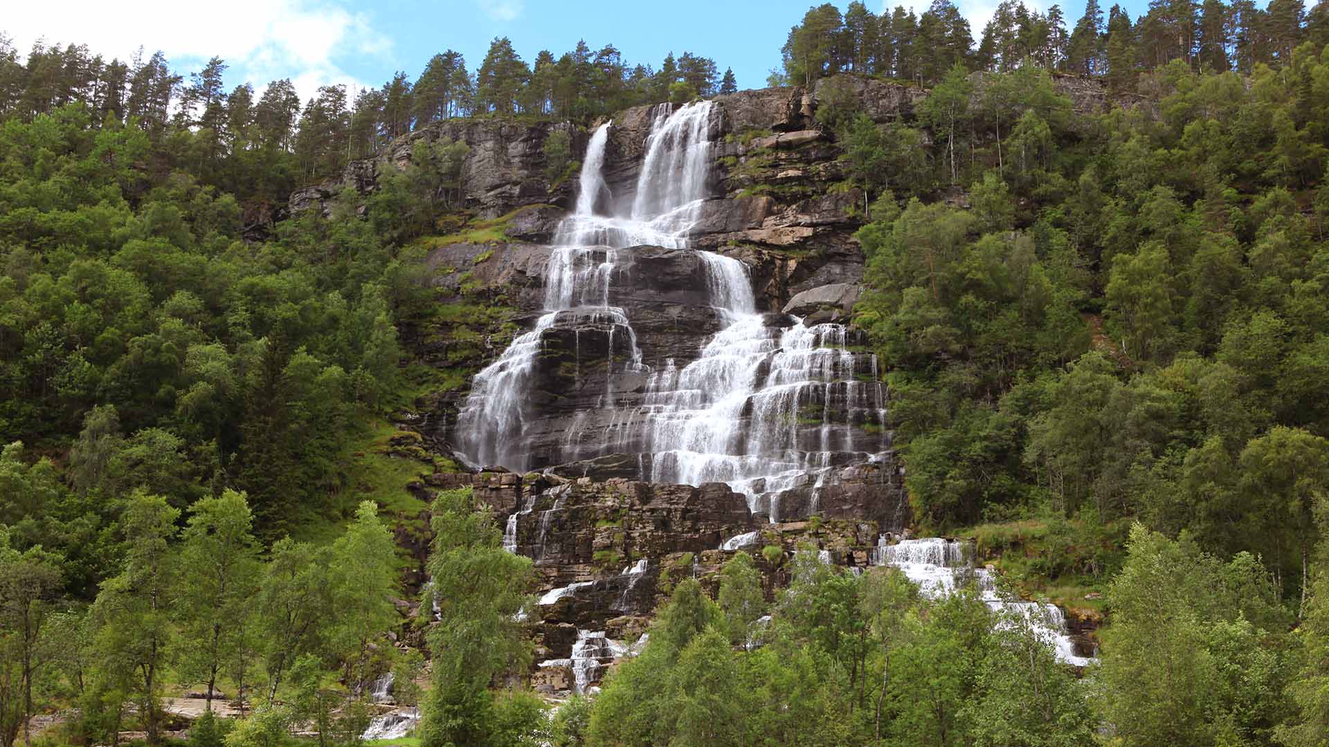 Tvindefossen Waterfall near Voss