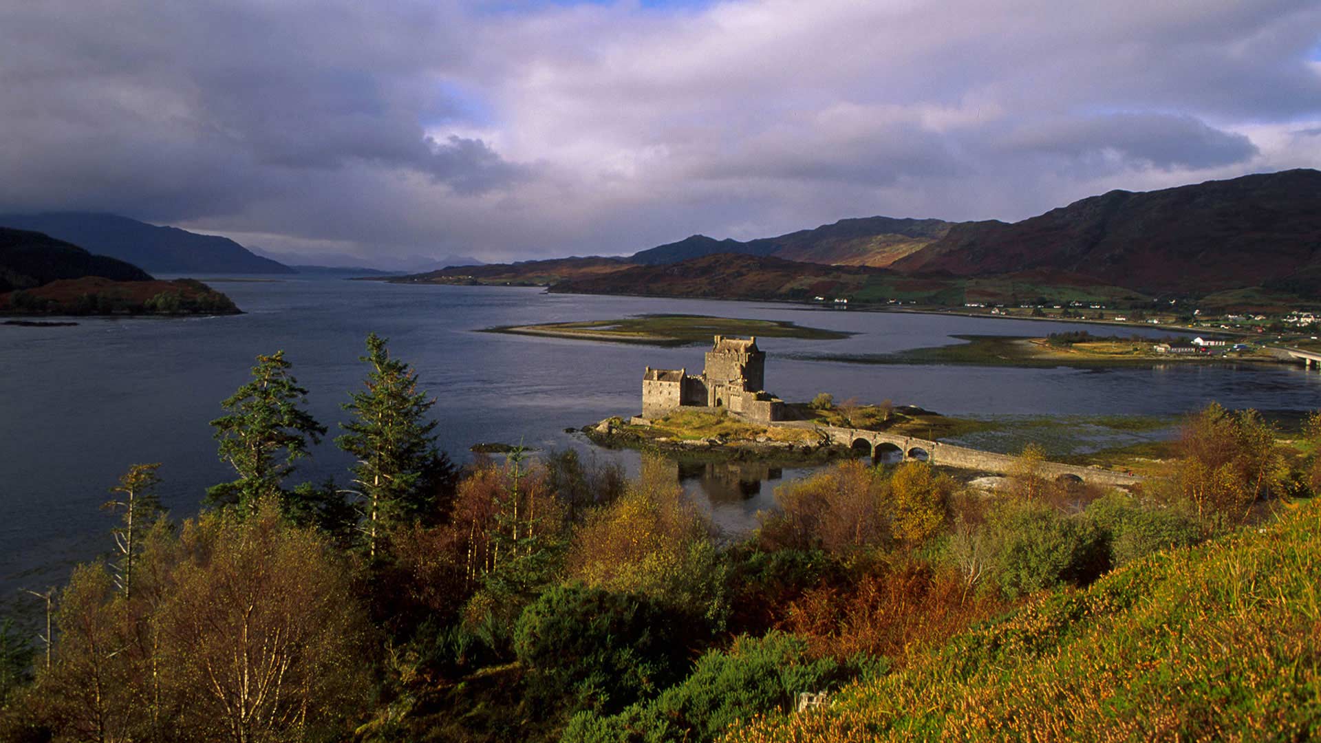 Eilean Donan Castle from hillside - ©VisitScotland