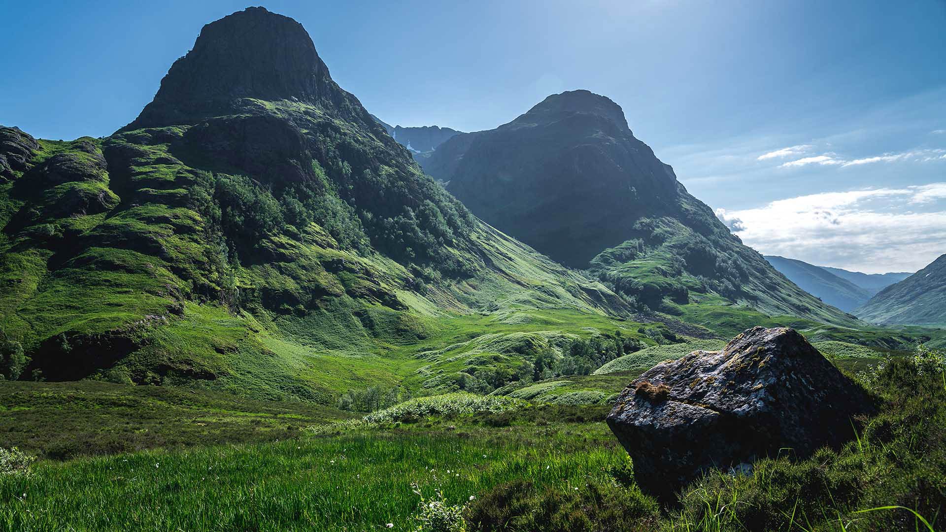 mountains in glen coe