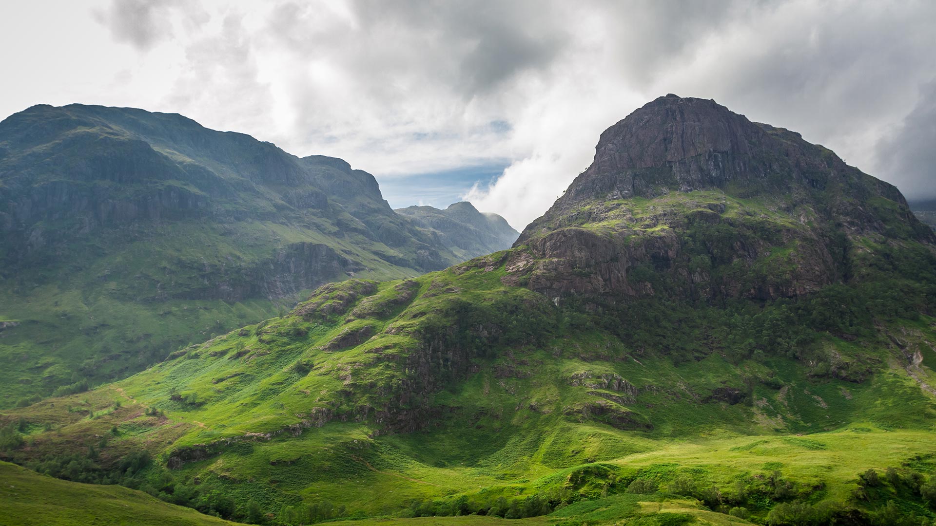 highland mountains in summer