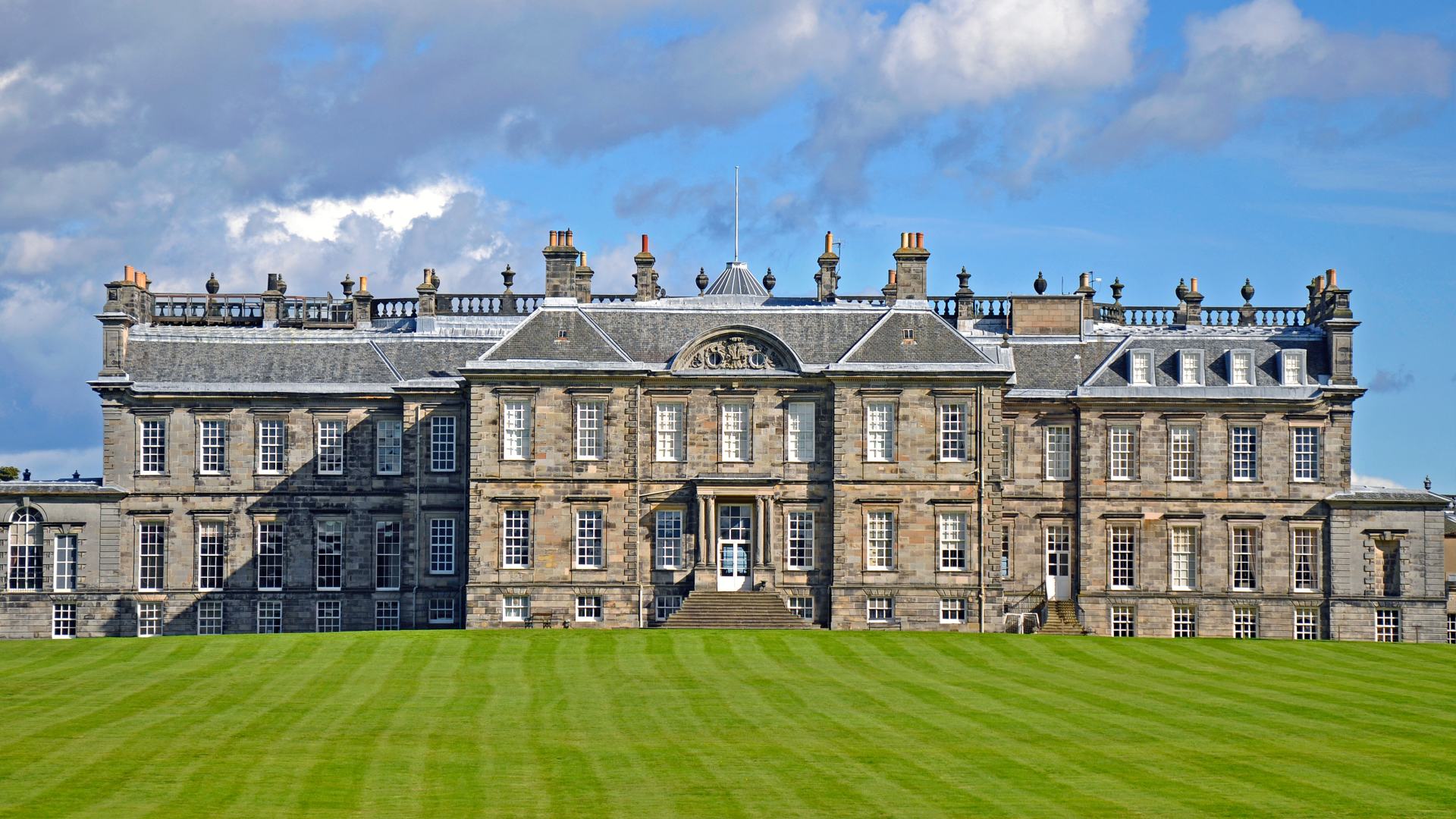 The exterior of Hopetoun House outside Edinburgh