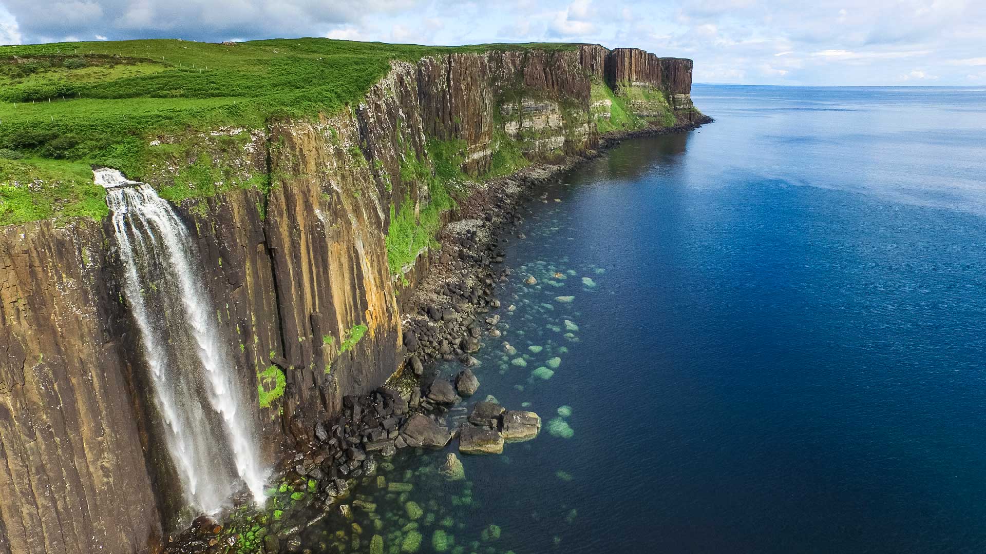 Kilt Rock and Mealt Falls, Isle of Skye, Scotland