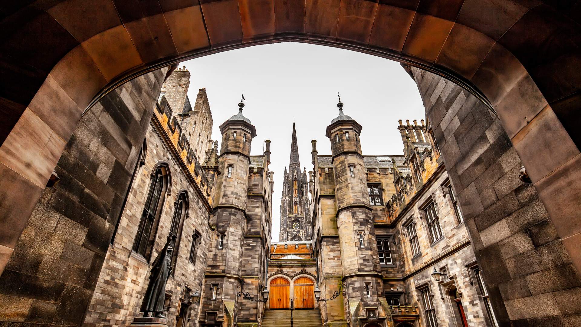 Medieval buildings in the Old Town of Edinburgh