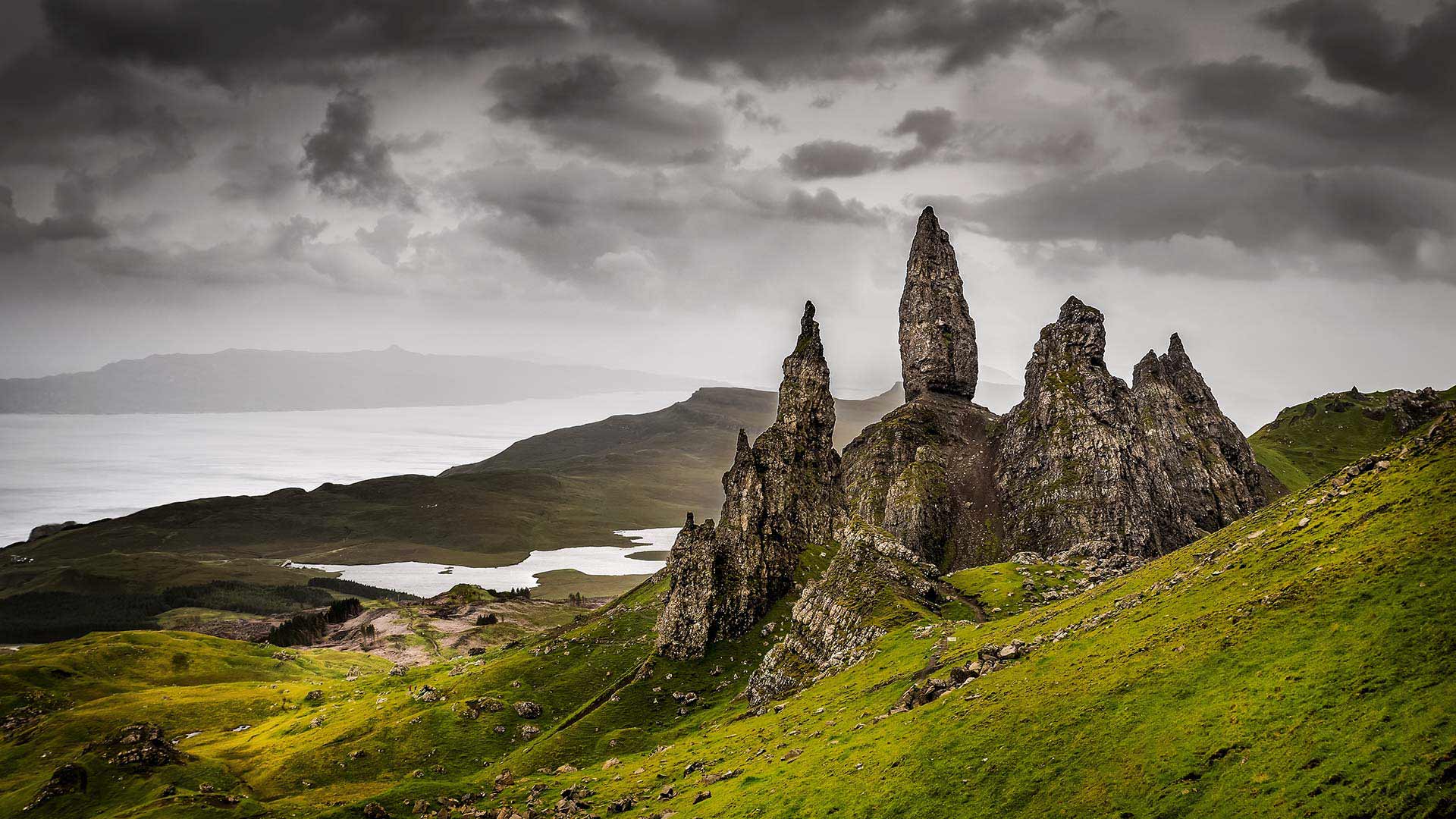 old man of storr rock formation