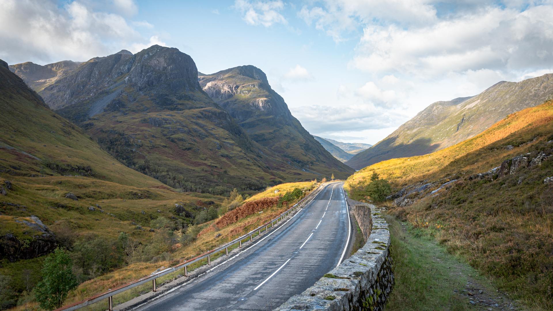 Road through Glen Coe, Scotland