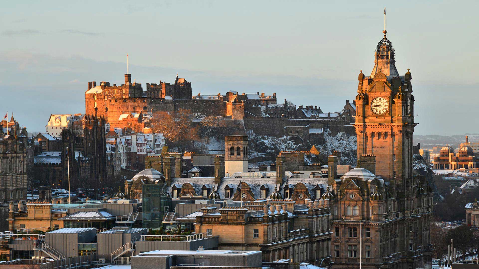 Winter in Edinburgh, Scotland