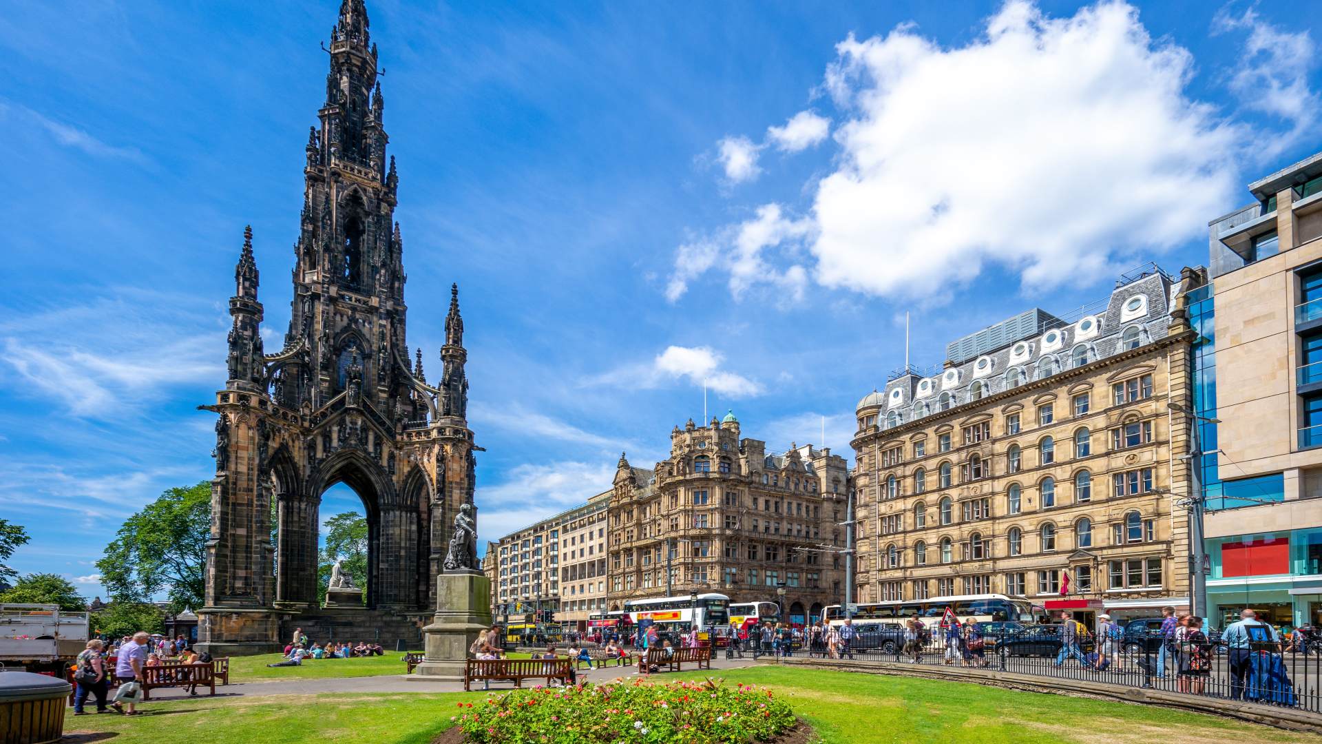 The Scott Monument in Edinburgh