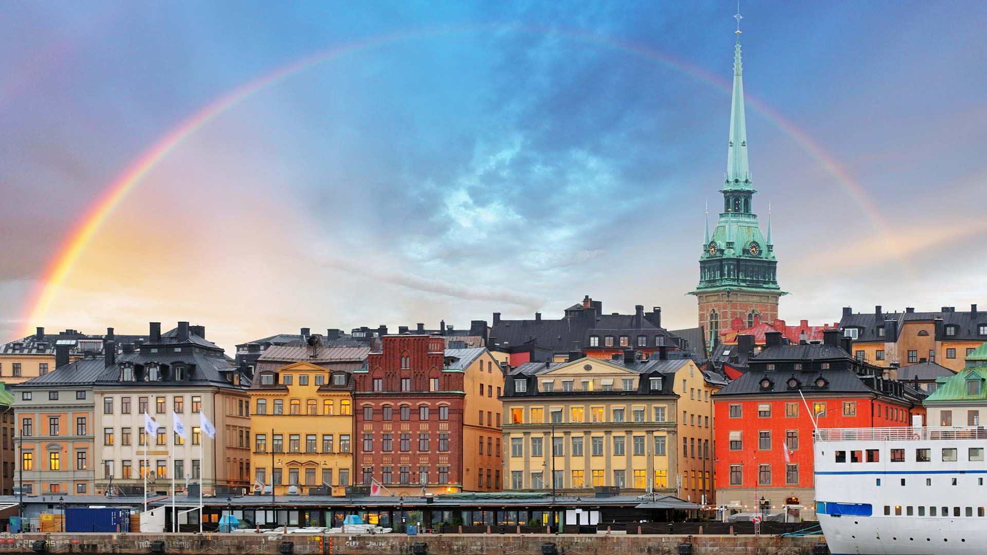 Stockholm Old Town in summer