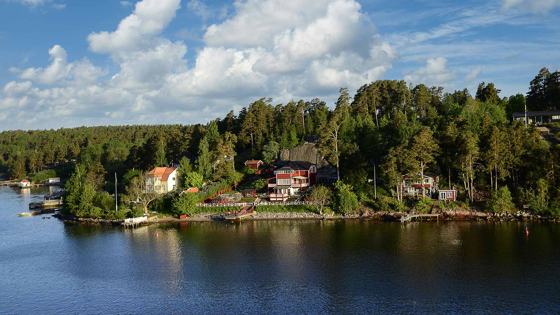 A pretty green island in the Stockholm archipelago