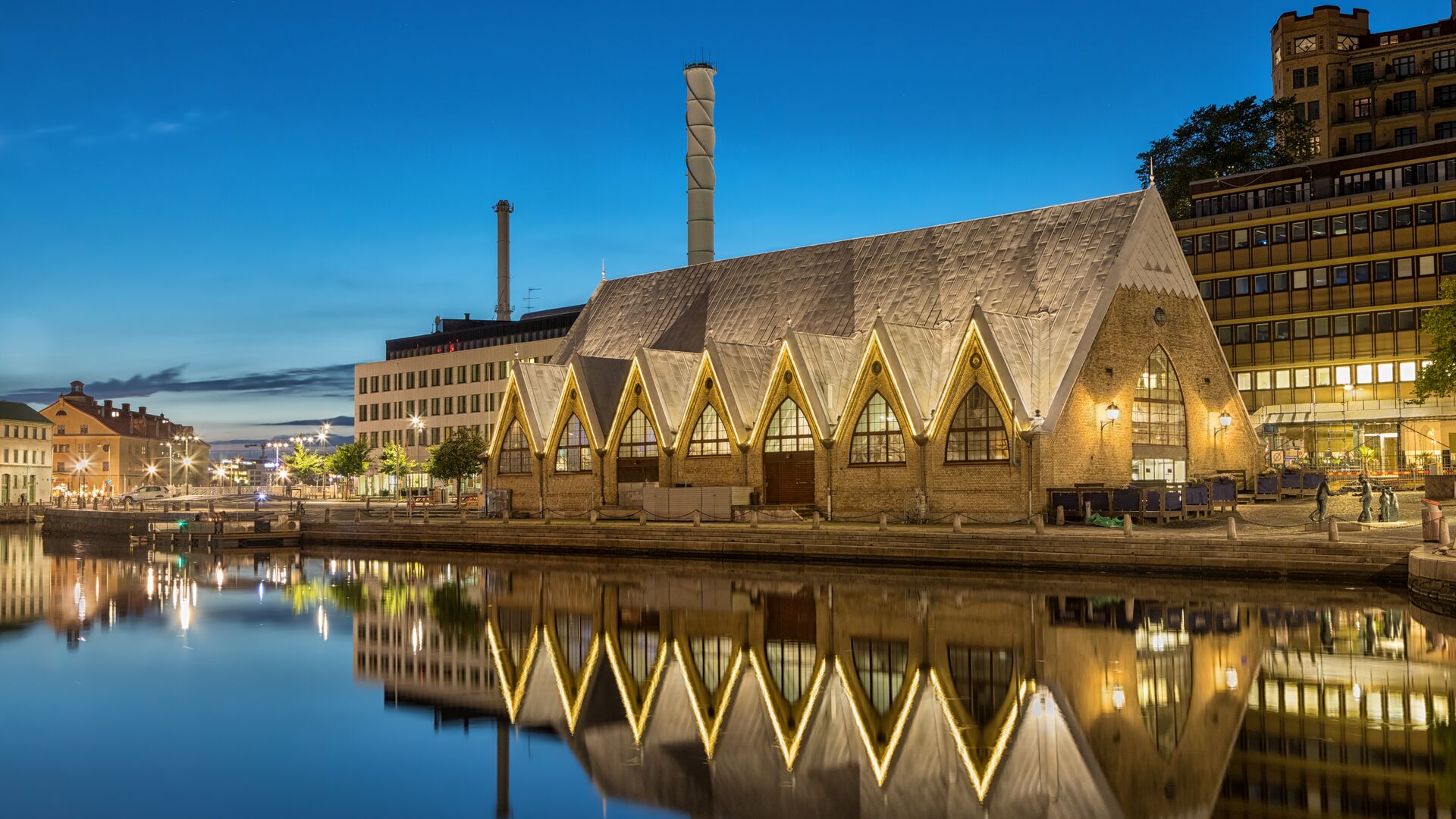The Fiskekôrka fish market in Gothenburg