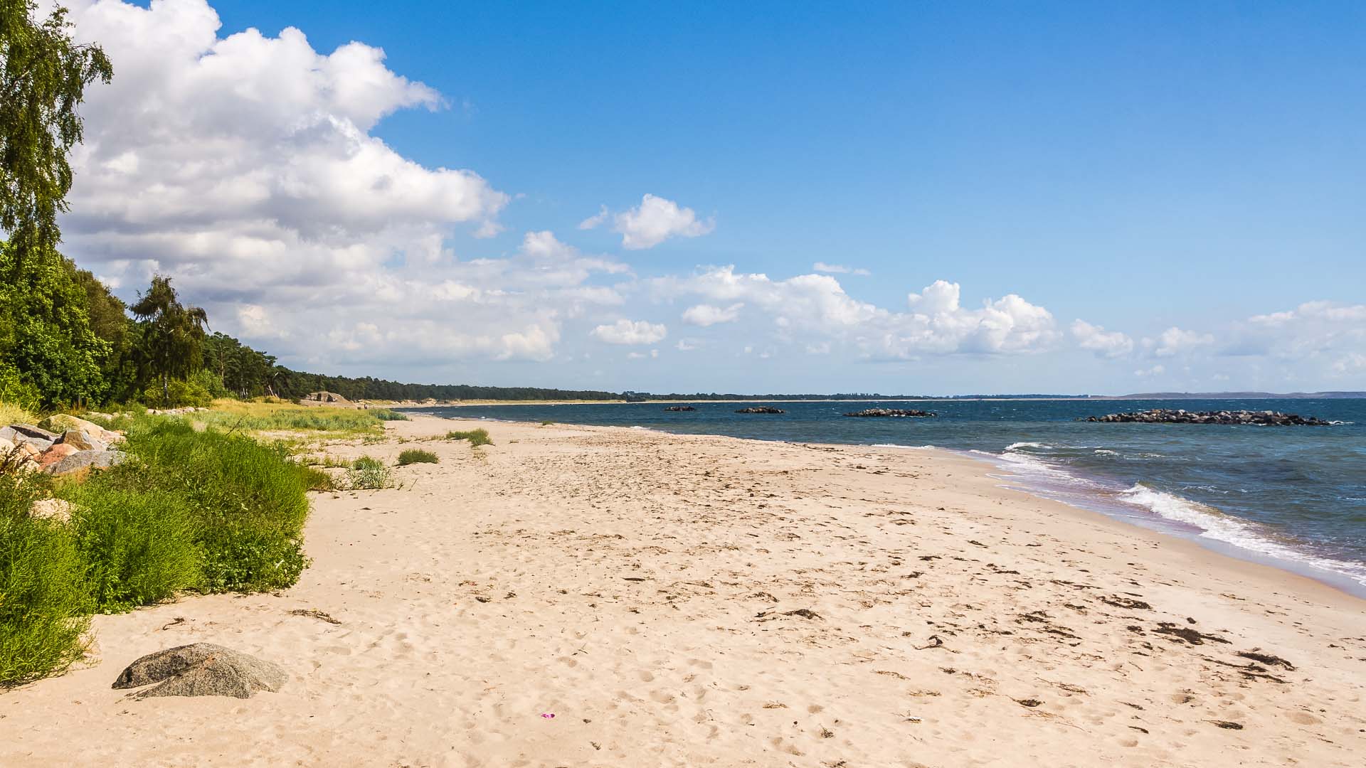 Sandhammaren beach in Skane, Sweden