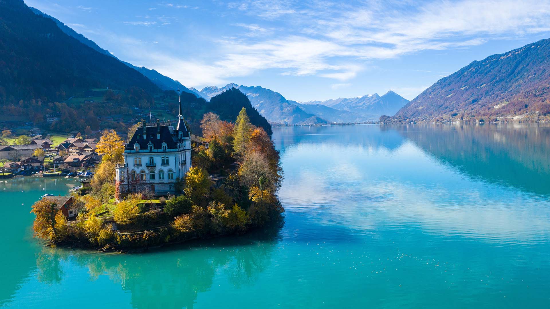 Iseltwald castle, Lake Brienz, Switzerland