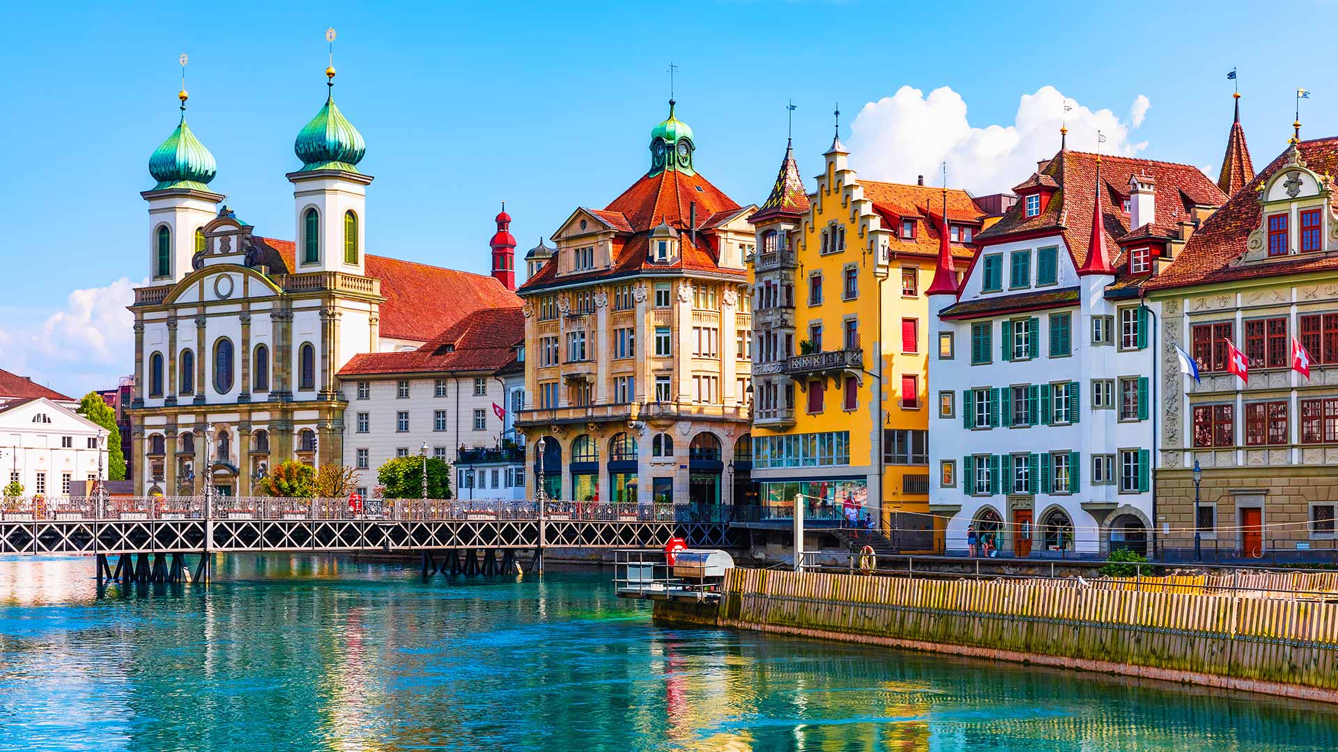 Lucerne's waterfront, Switzerland