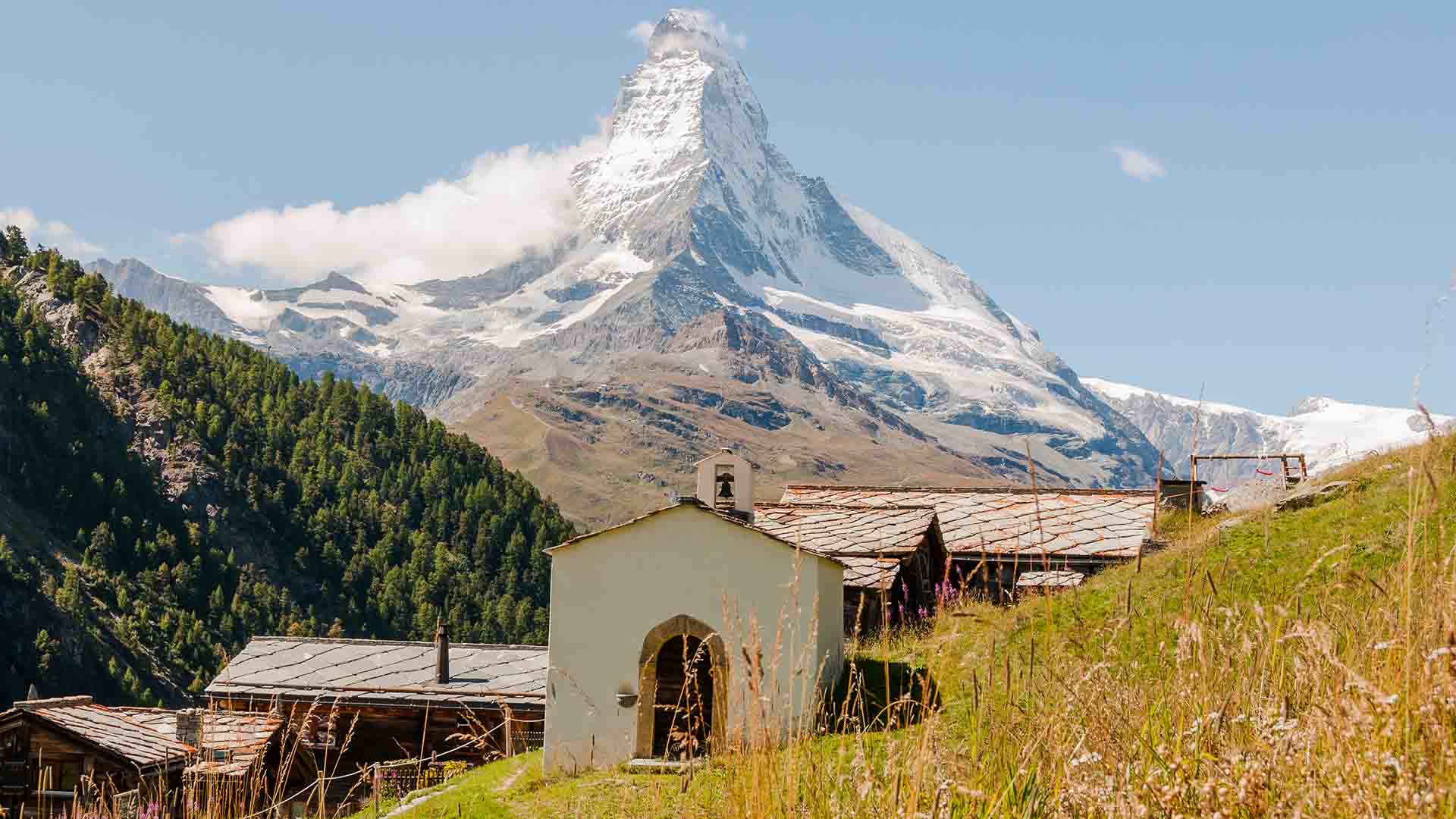 Sunnegga village near Zermatt, Switzerland