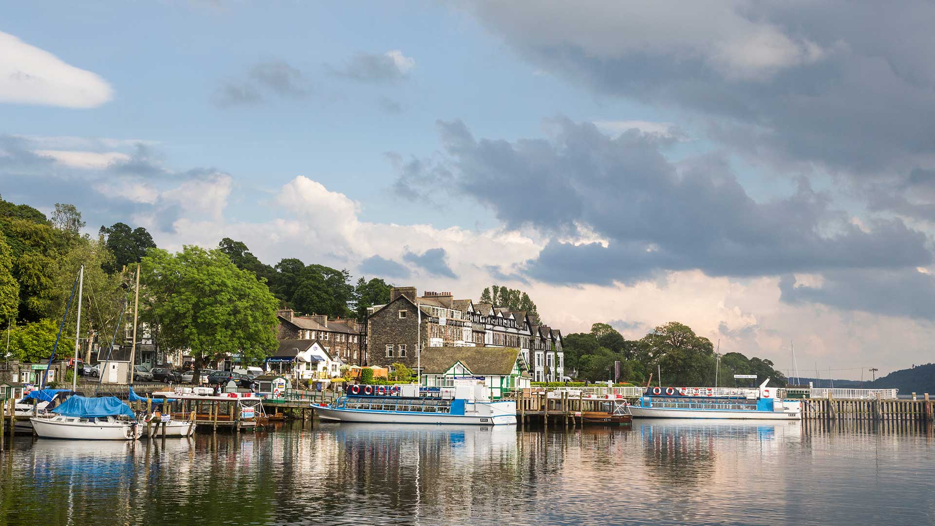 Panoramic view of Ambleside in the Lake District