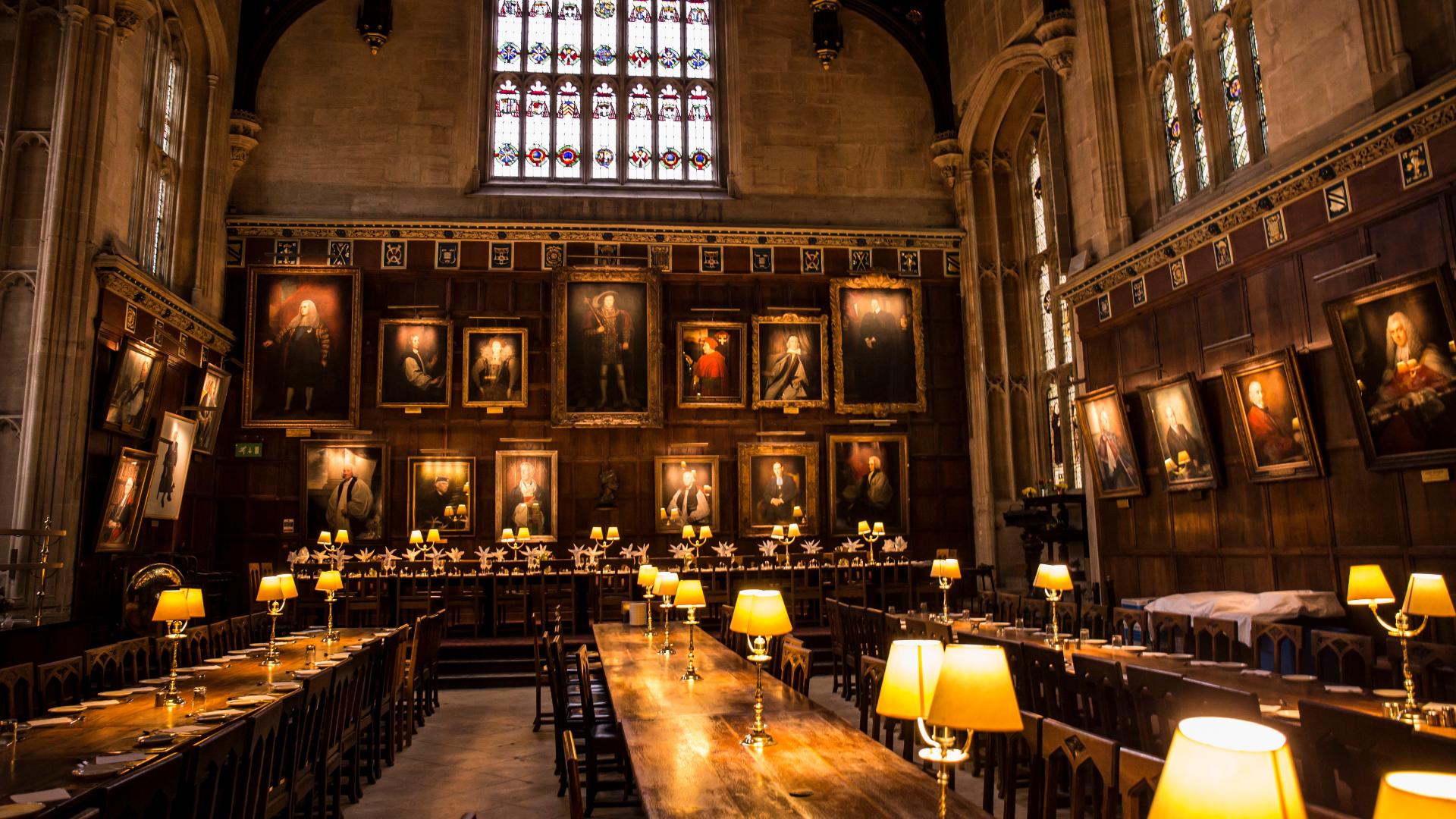 Christ Church College's dining hall used in Harry Potter