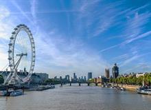 The London Eye and city skyline