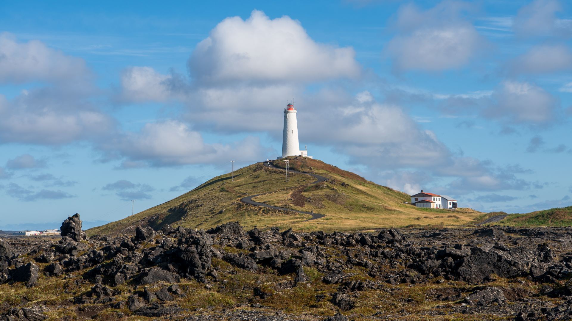 reykjanesviti lighthouse reykjanes peninsula iceland